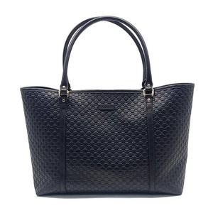 GUCCI 449647 Micro sima Handbag Black Ladies